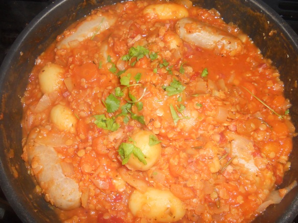 Sausage and Lentil One Pot Meal